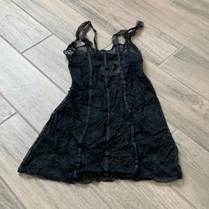 Love Haus black lace teddy